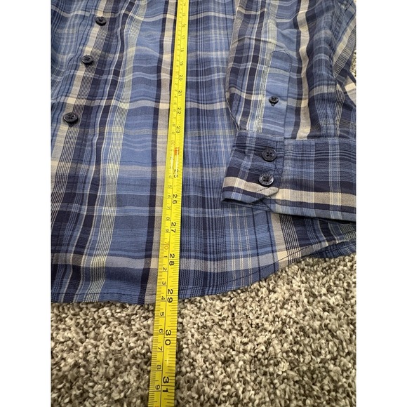 Oakley Shirt Mens Size Medium Blue Plaid Long Sleeve Button Up 2 Shirt‎ Bundle - Picture 6 of 9